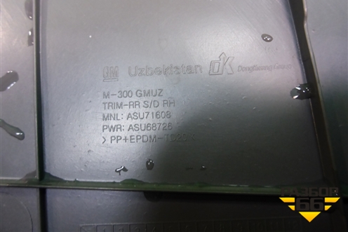 Обшивка двери задней правой под механику для Ravon R2 с 2016г (Р2)