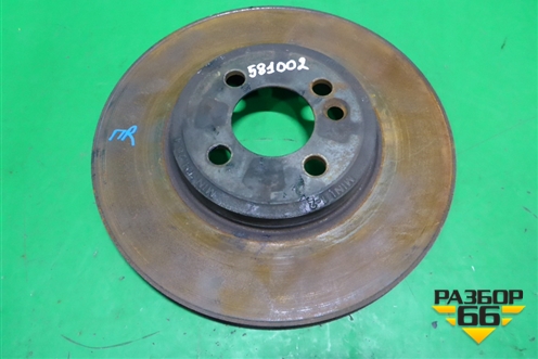 Диск тормозной передний вентилируемый (6858652) для Mini Cooper R56 с 2005-2014г (Купер)