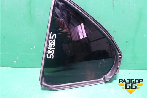 Стекло двери задней левой форточка (седан) для Mitsubishi Lancer-X с 2007г (Лансер)