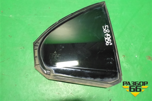 Стекло двери задней правой форточка (седан) для Mitsubishi Lancer-X с 2007г (Лансер)