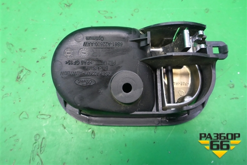 Ручка внутренняя двери задней правой (6S61A22600AAW) для Ford Fusion с 2002г (Фьюжн)