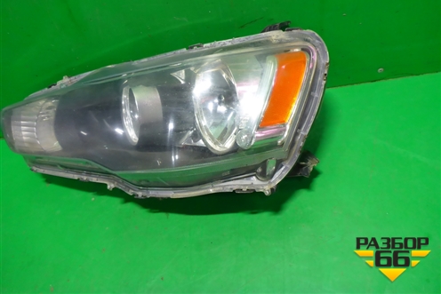 Фара левая (галоген дубликат DEPO) (2141190LLDEM2) для Mitsubishi Lancer-X с 2007г (Лансер)
