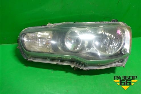 Фара левая (галоген дубликат DEPO) (2141190LLDEM2) для Mitsubishi Lancer-X с 2007г (Лансер)