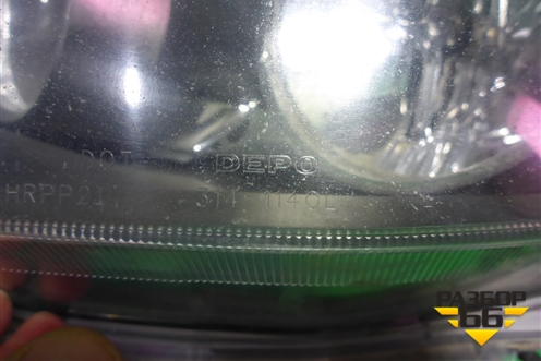 Фара левая (галоген дубликат DEPO) (2141190LLDEM2) для Mitsubishi Lancer-X с 2007г (Лансер)