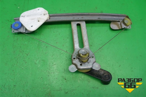 Стеклоподъёмник механический задний левый для Renault Logan с 2004-2015г (Логан)