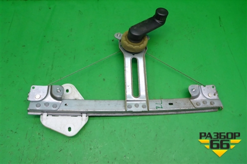 Стеклоподъёмник механический задний левый для Renault Logan с 2004-2015г (Логан)