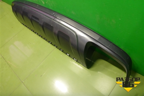 Юбка заднего бампера (4M0807521) для Audi Q7 c 2015г (Ку 7)