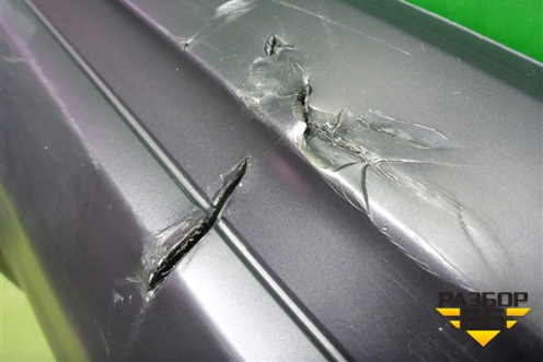 Юбка заднего бампера (4M0807521) для Audi Q7 c 2015г (Ку 7)