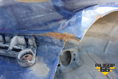 Крыло заднее правое (хетчбэк) для Skoda Fabia с 2007-2014г (Фабия)