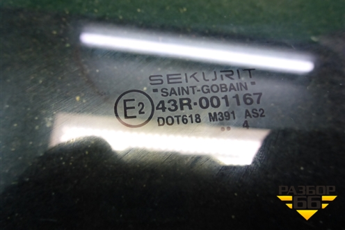 Стекло двери передней левой для Volkswagen Touareg c 2002-2010г (Туарег)