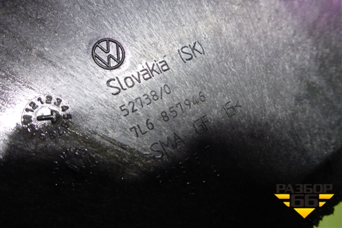 Торпедо с AIR BAG (верхняя часть) (7L6858451) для Volkswagen Touareg c 2002-2010г (Туарег)