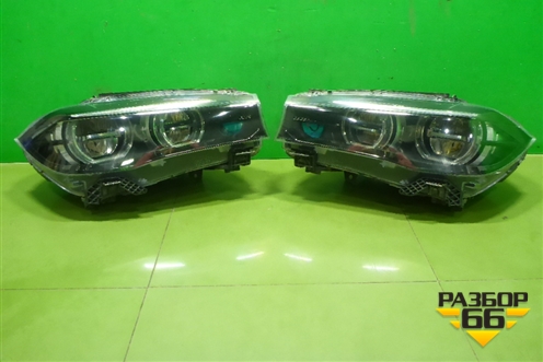 Фара L+R комплект (LED без блоков BLACK EDITION) (7471347 7471348) для BMW X5 F15 с 2013г (Х5 Ф15)