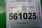 Решетка радиатора левая (7316053) для BMW X5 F15 с 2013г (Х5 Ф15)