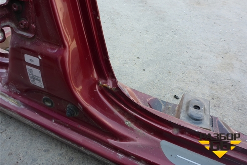 Порог со стойкой правый (StepWay) для Renault Sandero с 2009-2014г (Сандеро)