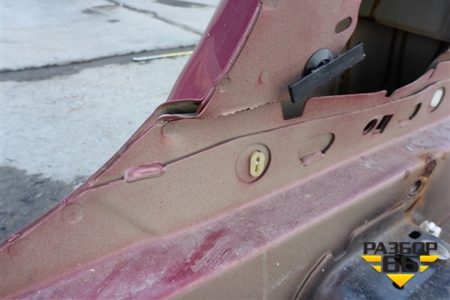 Порог со стойкой правый (StepWay) для Renault Sandero с 2009-2014г (Сандеро)