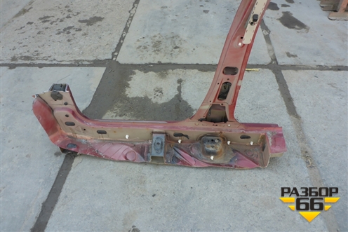 Порог со стойкой правый (StepWay) для Renault Sandero с 2009-2014г (Сандеро)