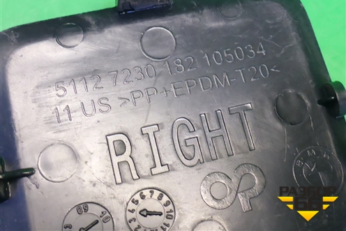 Заглушка в задний бампер (51127338752) (после 2014г) (51127230182) для BMW X3 F25 с 2010-2017г (Х3 Ф25)