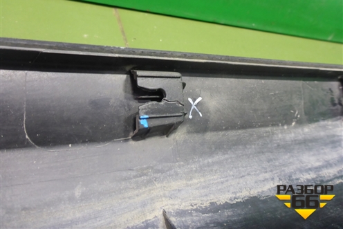 Накладка на порог наружная левая (X-Line) (87753H0500) для Kia Rio с 2017г (Рио 4)