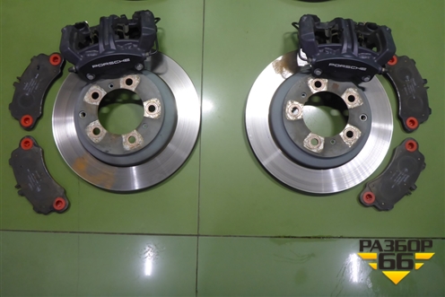 Комплект тормозной системы (350x34 перед, 330x26 зад) (9Y0615106CL 9Y0615105CL 9Y0615404BE 9Y0615403 для Porsche Cayenne с 2017г (Каен) (9Y0615106CL9Y0615105CL)