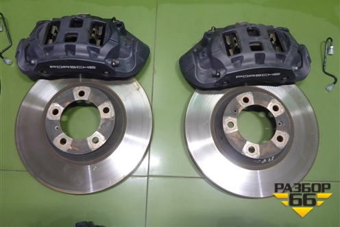 Комплект тормозной системы (350x34 перед, 330x26 зад) (9Y0615106CL 9Y0615105CL 9Y0615404BE 9Y0615403 для Porsche Cayenne с 2017г (Каен) (9Y0615106CL9Y0615105CL)