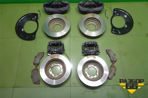 Комплект тормозной системы (350x34 перед, 330x26 зад) (9Y0615106CL 9Y0615105CL 9Y0615404BE 9Y0615403 для Porsche Cayenne с 2017г (Каен) (9Y0615106CL9Y0615105CL)