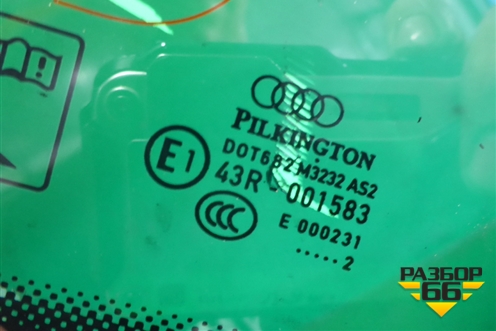 Стекло глухое правое (универсал) для Audi A4 (В8) с 2007-2015г (А4)