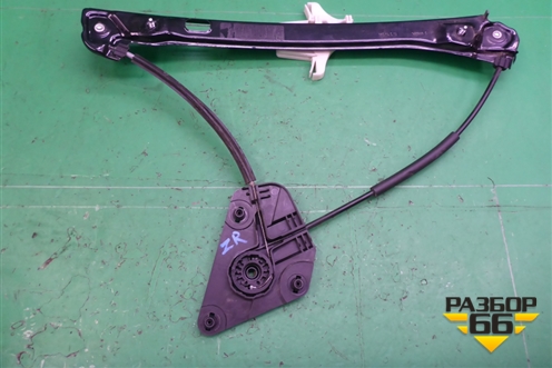 Стеклоподъёмник электрический задний правый (без моторчика) для Skoda Rapid с 2013г (Рапид)