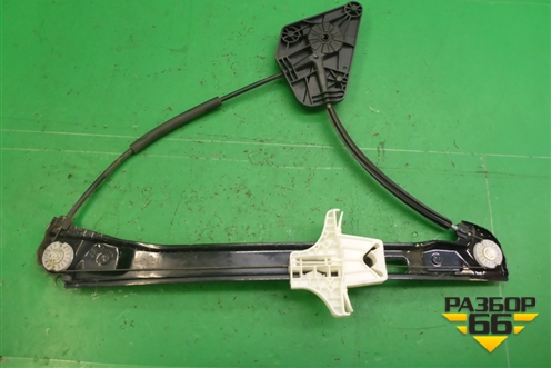 Стеклоподъёмник электрический задний левый (без моторчика) для Skoda Rapid с 2013г (Рапид)