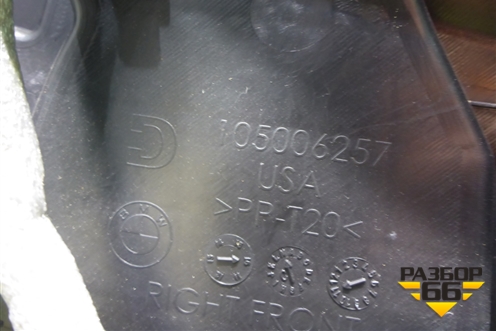 Обшивка двери передней правой под электрику (105006257) для BMW X3 F25 с 2010-2017г (Х3 Ф25)