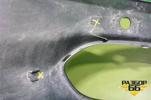 Юбка заднего бампера (под парктроник) (6600208884) для Geely Tugella с 2019г (Тугелла)