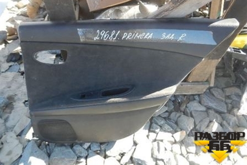 Обшивка двери задней правой под электрику универсал для Nissan Primera (P12E) с 2001-2008г (Примера)