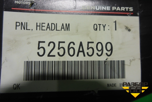 Панель передняя (левая часть новая) (5256A599) для Mitsubishi Lancer-X с 2007г (Лансер)