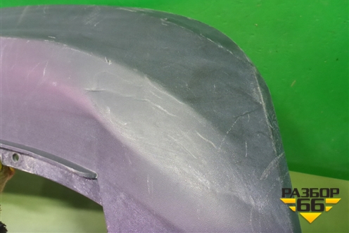 Юбка заднего бампера (5JH807521) для Skoda Rapid с 2013г (Рапид)