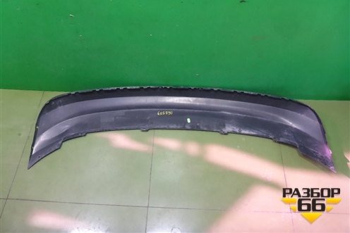 Юбка заднего бампера (5JH807521) для Skoda Rapid с 2013г (Рапид)