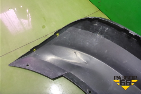 Юбка заднего бампера (5JH807521) для Skoda Rapid с 2013г (Рапид)