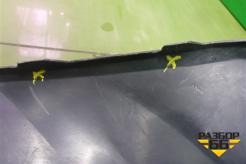 Юбка заднего бампера (5JH807521) для Skoda Rapid с 2013г (Рапид)