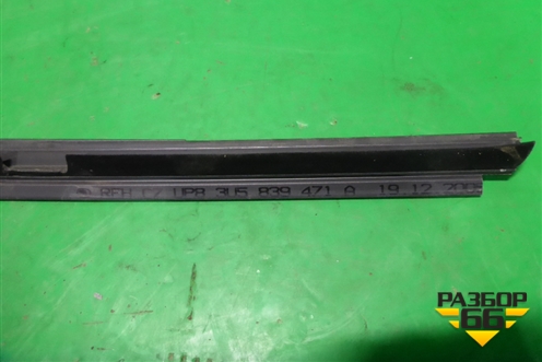 Накладка стекла заднего левого (внутренняя) (3U5839471AB41) для Skoda Superb с 2001-2008г (Суперб)