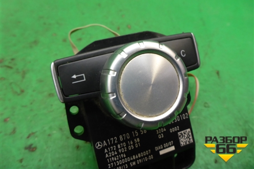 Модуль кнопок управления магнитолой (A1728701558) для Mercedes Benz SLK R172 с 2010-2016г (СЛК)