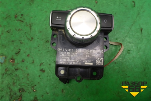 Модуль кнопок управления магнитолой (A1728701558) для Mercedes Benz SLK R172 с 2010-2016г (СЛК)