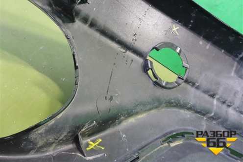 Юбка заднего бампера (под парктроник) (6600208884) для Geely Tugella с 2019г (Тугелла)