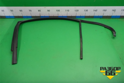 Уплотнитель стекла двери задней правой (лифтбэк) (5JA839432F) для Skoda Rapid с 2013г (Рапид)