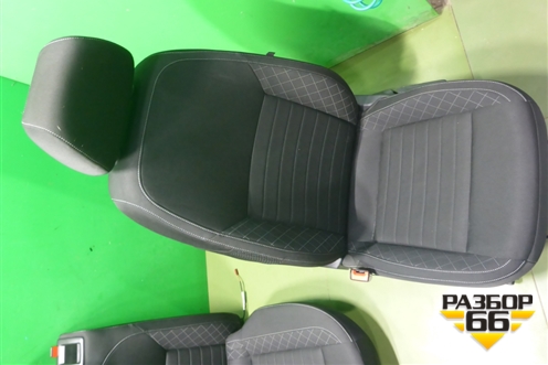 Сиденья комплект (с AIR BAG, передние и задние с обогревом) для Skoda Rapid с 2013г (Рапид)