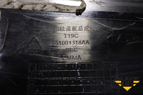 Накладка двери задней правой (на рамку) (551001318AA) для OMODA C5 с 2022г (Ц5)