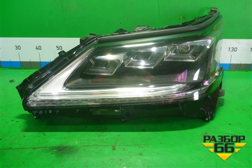 Фара левая (LED на два блока без блоков) (8118560N70) для Lexus LX-570 с 2015г (ЛХ)