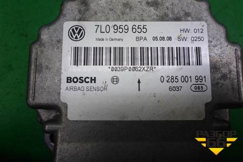 Блок управления AIR BAG (7L0959655) для Volkswagen Touareg c 2002-2010г (Туарег)