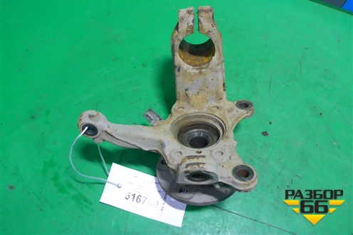 Кулак поворотный передний левый (посадочное амортизатора 55 mm) (1K0407255AA) для Skoda Octavia (А5) с 2004-2013г (Октавия)