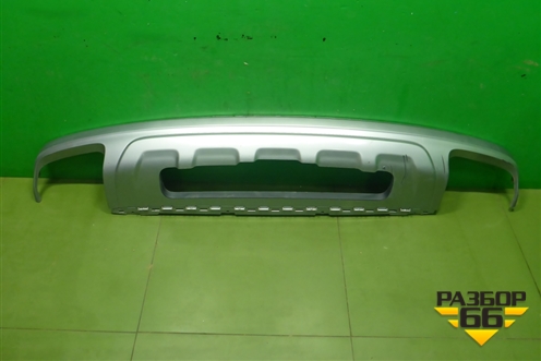 Юбка заднего бампера (4M0807521) для Audi Q7 c 2015г (Ку 7)