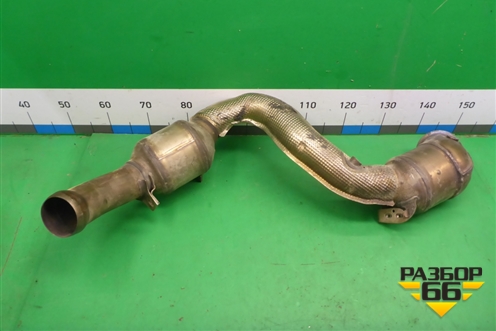 Приёмная труба глушителя (левая) (A2224906900) для Mercedes Benz C-Klass W205 с 2014г (Ц)