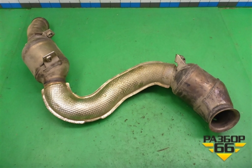 Приёмная труба глушителя (левая) (A2224906900) для Mercedes Benz C-Klass W205 с 2014г (Ц)