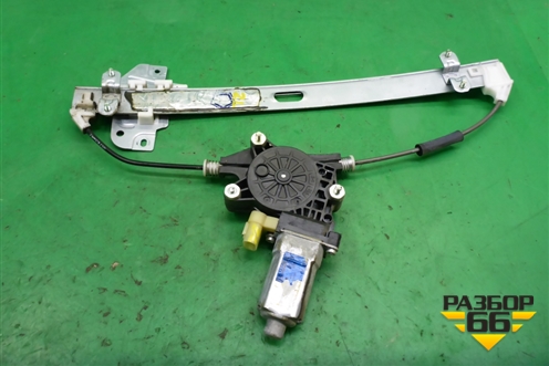 Стеклоподъёмник электрический задний левый для Kia Rio с 2005-2011г (Рио 2)